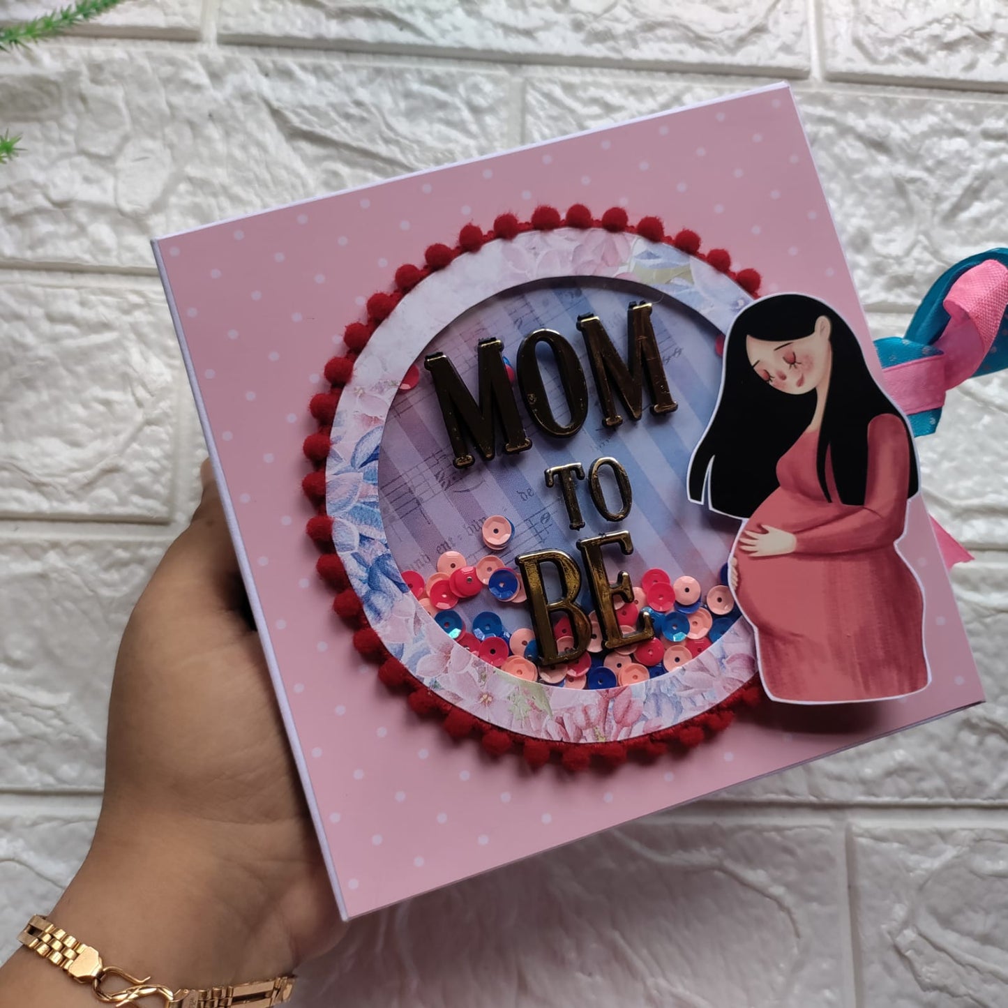 Customized Small Size Mom to Be Scrapbook