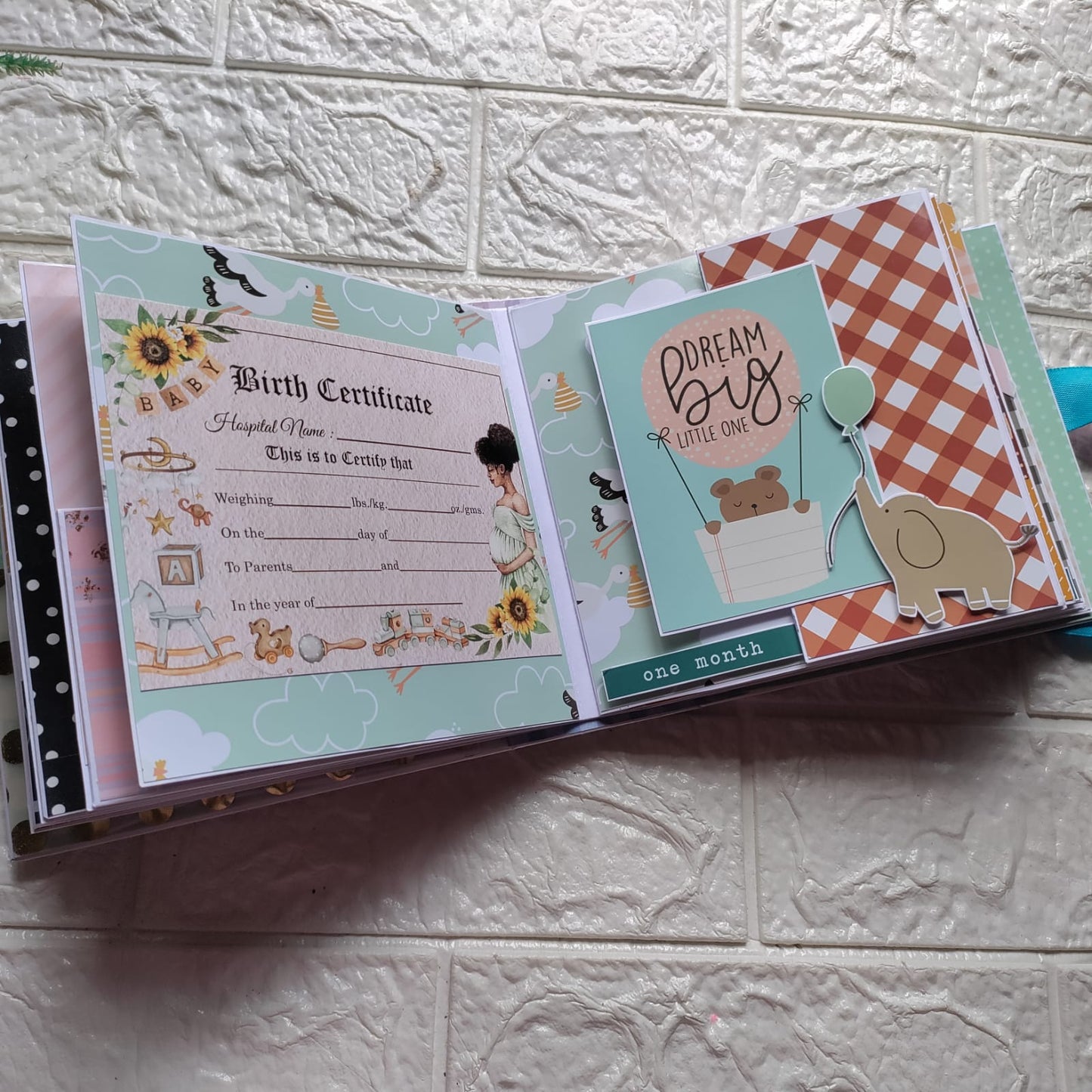 Customized Small Size Mom to Be Scrapbook