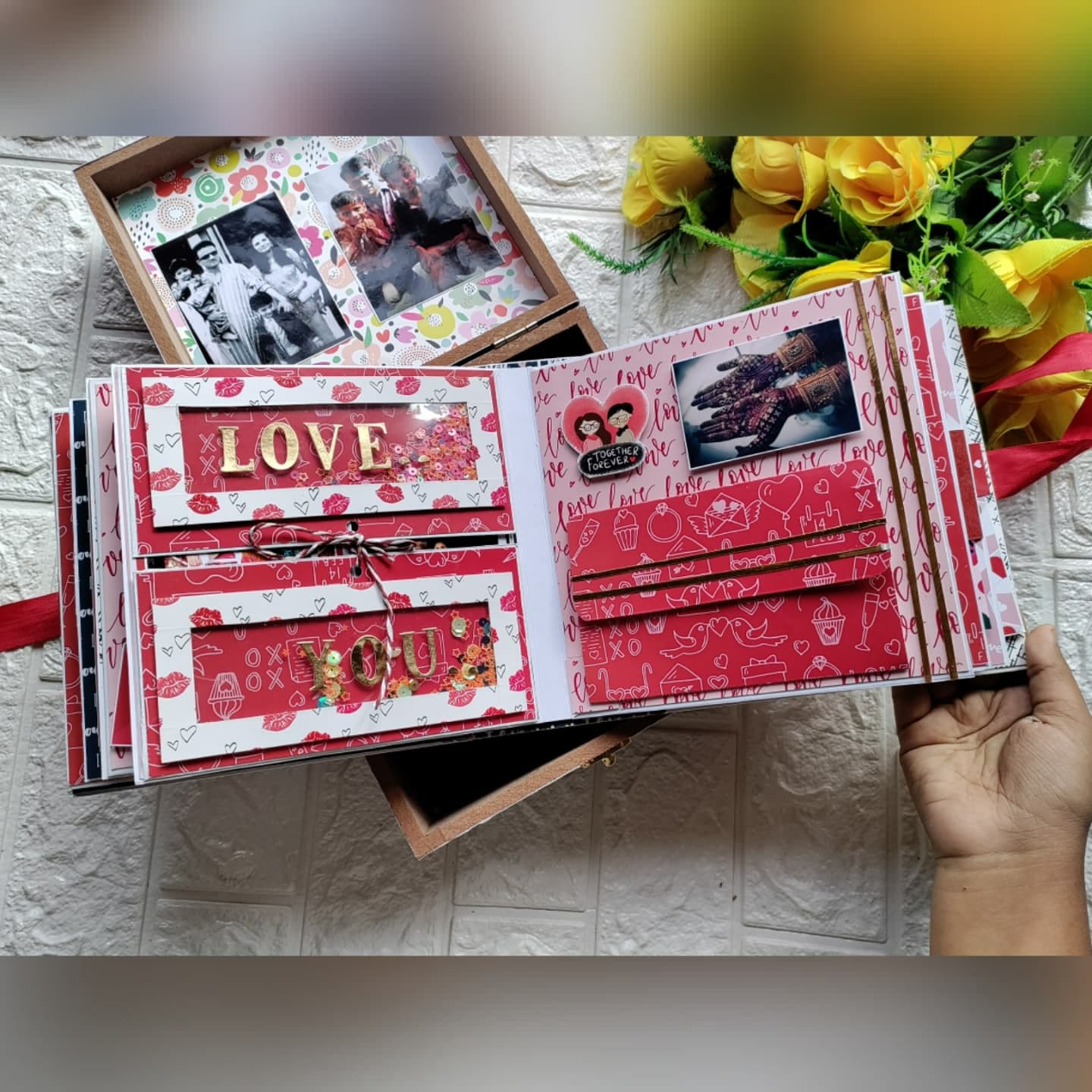 Customized Love you to the Moon and Back Scrapbook