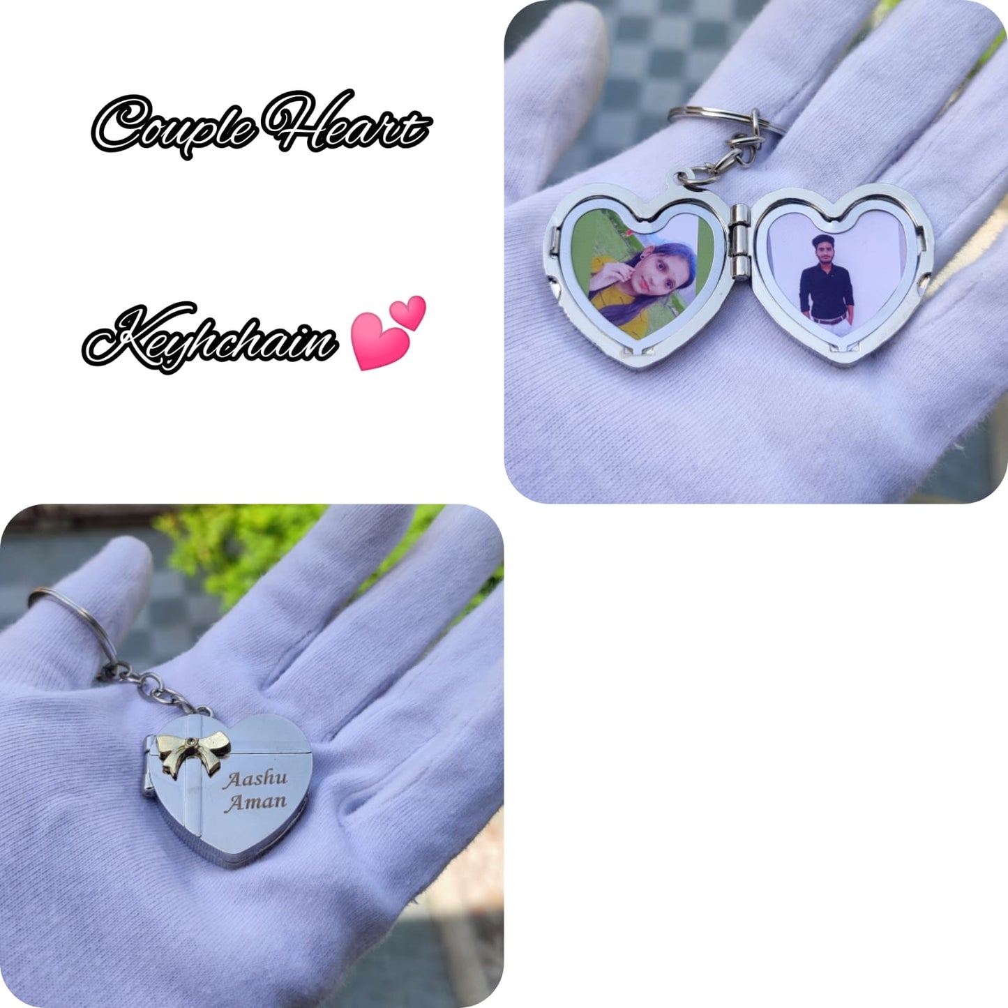 Customized Heart Keychain