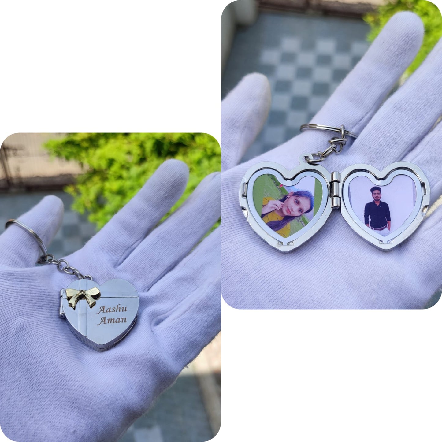 Customized Heart Keychain