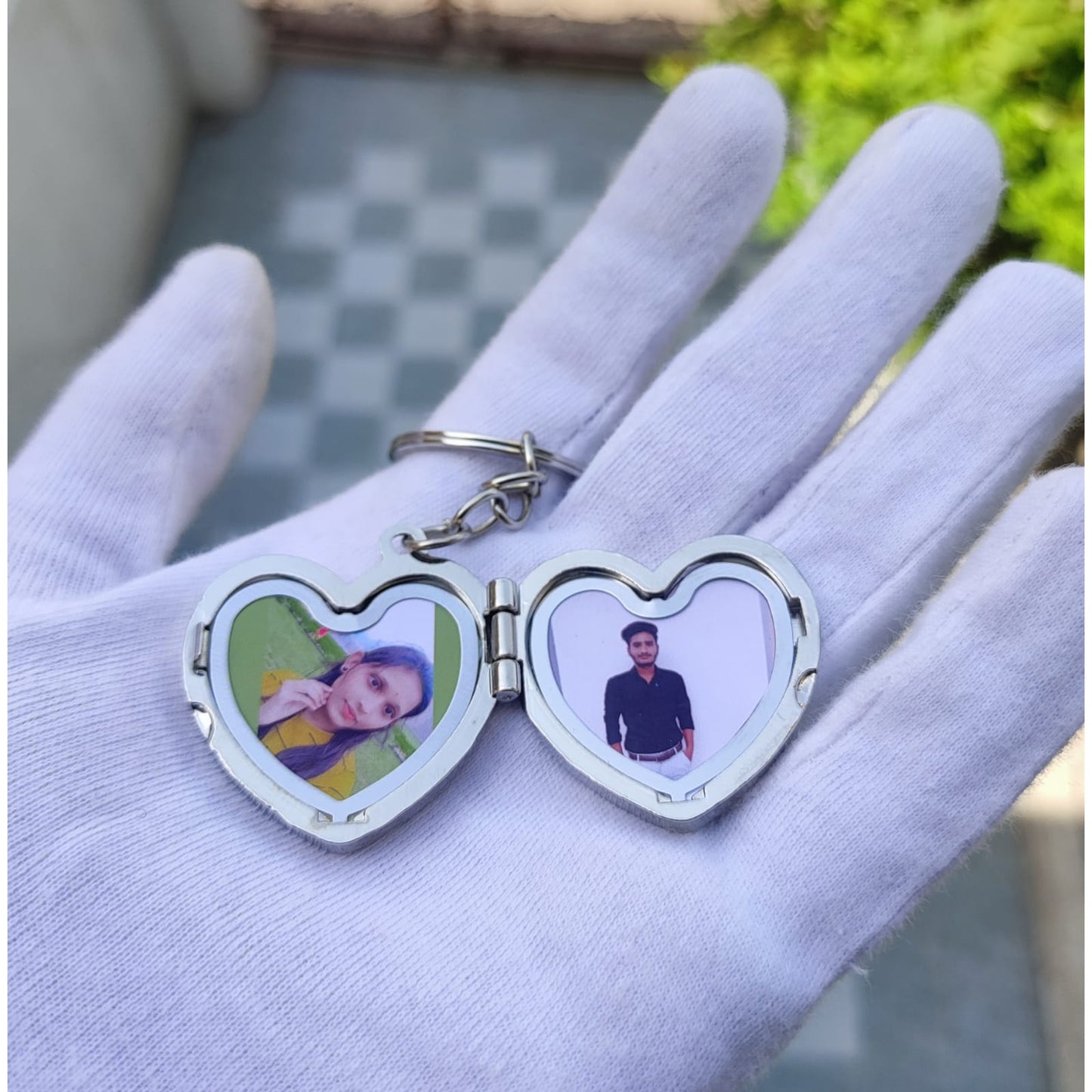 Customized Heart Keychain