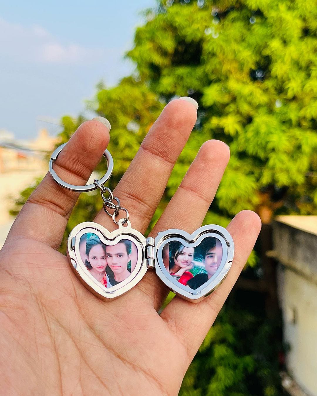 Customized Heart Keychain