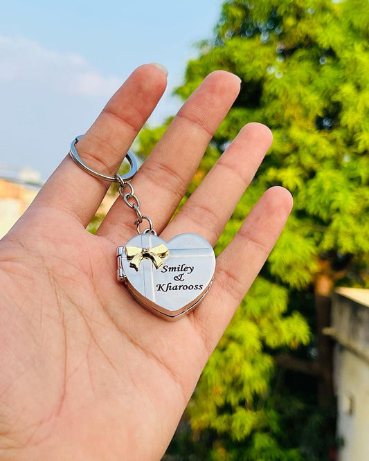 Customized Heart Keychain