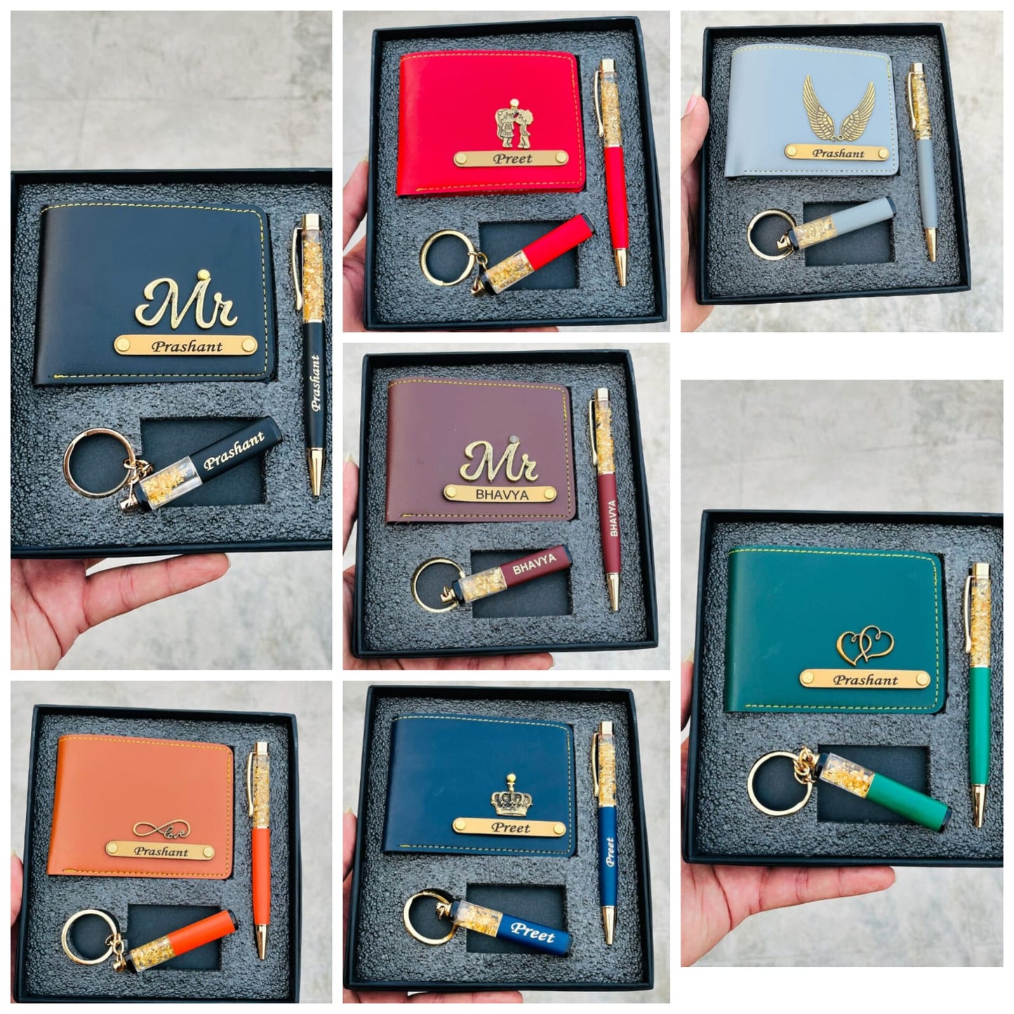 Customized Wallet Pen Keychain Combo