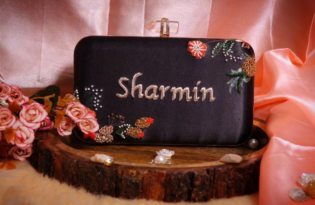 Customized Embroidery Clutch