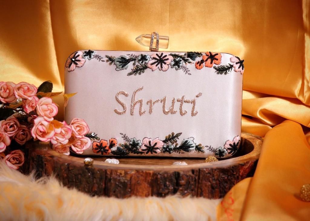 Customized Embroidery Clutch