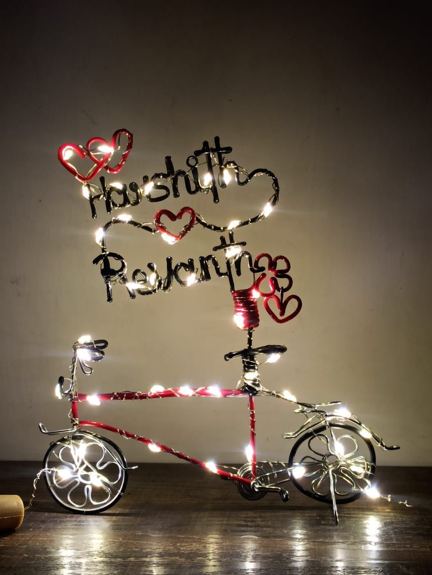 Customized Wire cycle with led lights