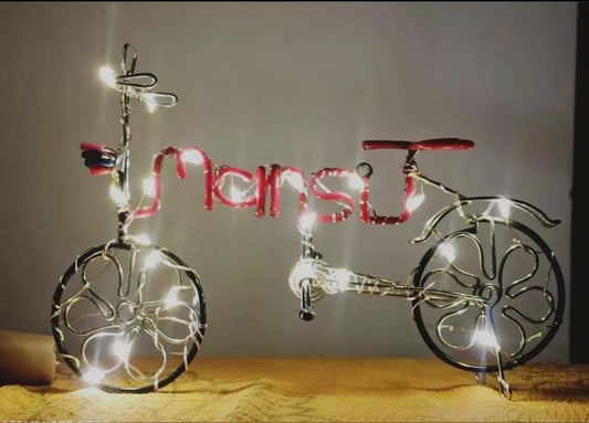 Customized Wire cycle with led lights