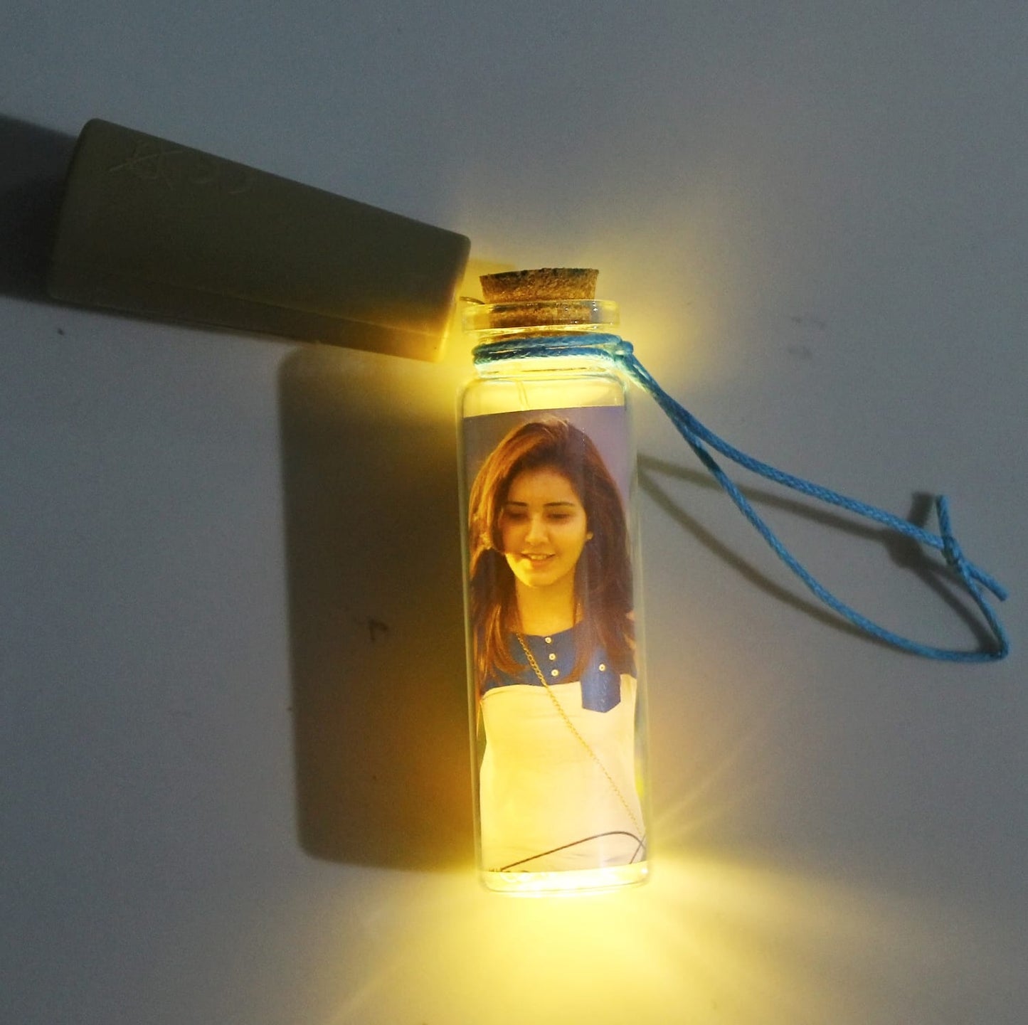 Mini Led Bottle with Pic