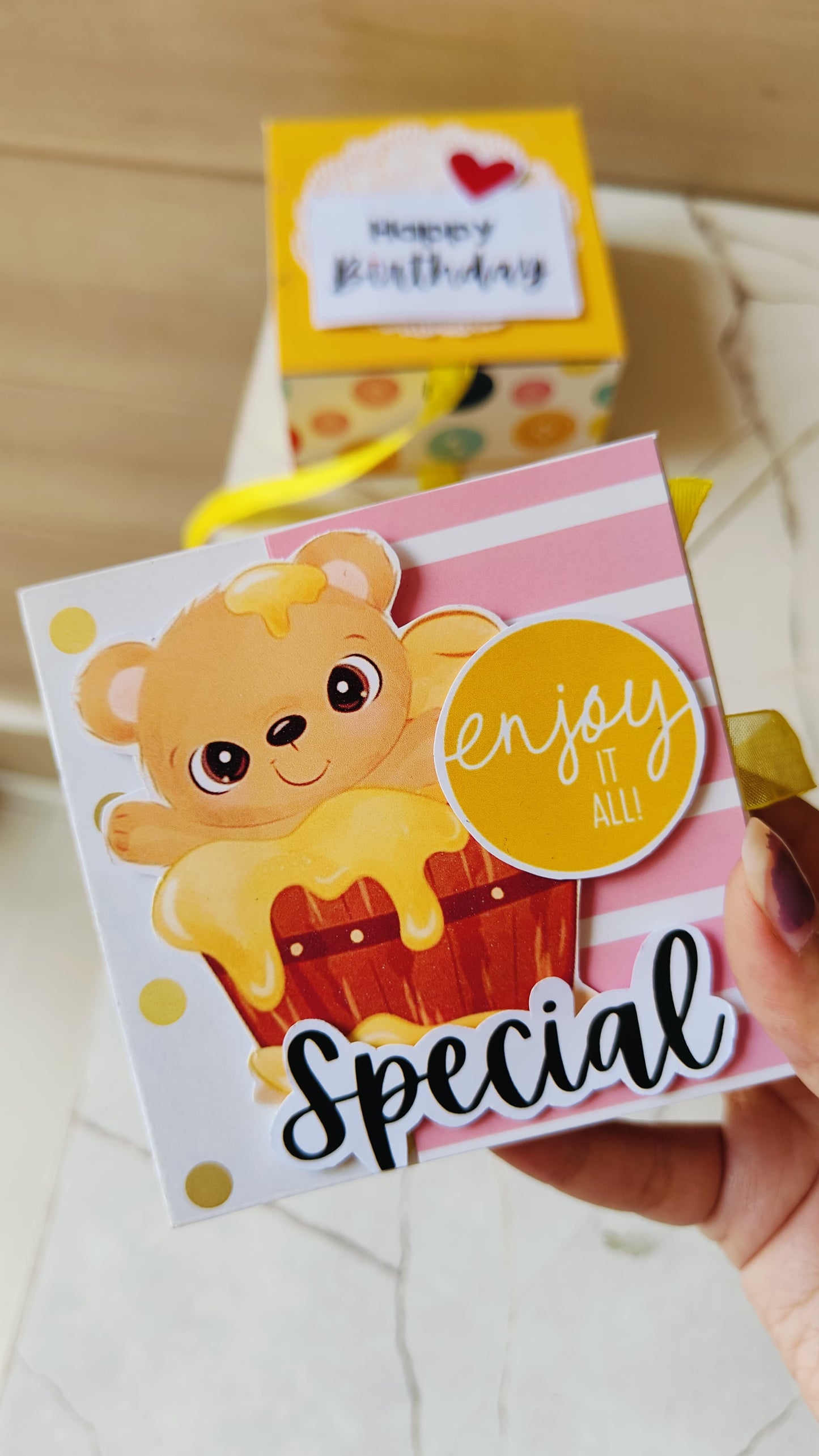 Customized Mini Scrapbook with Box