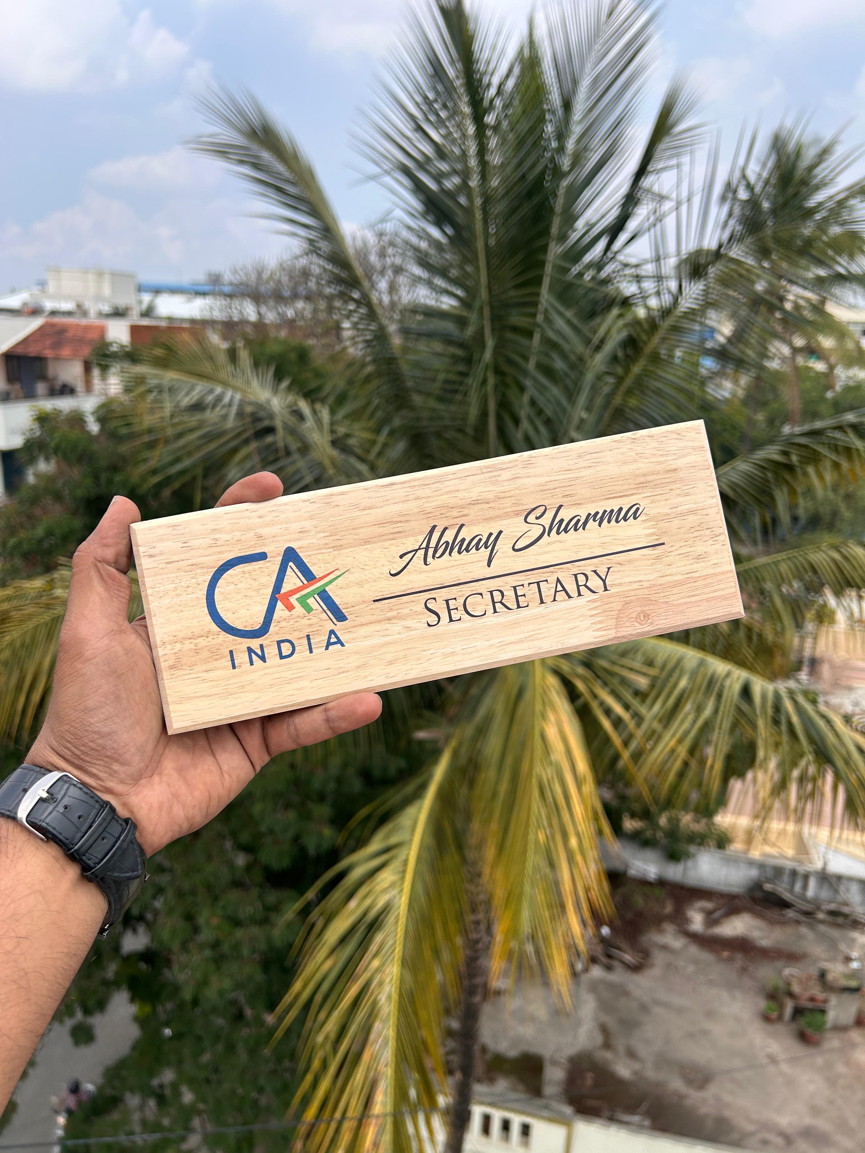 Customized Desktop Designation Name Plate – Gift Sugar