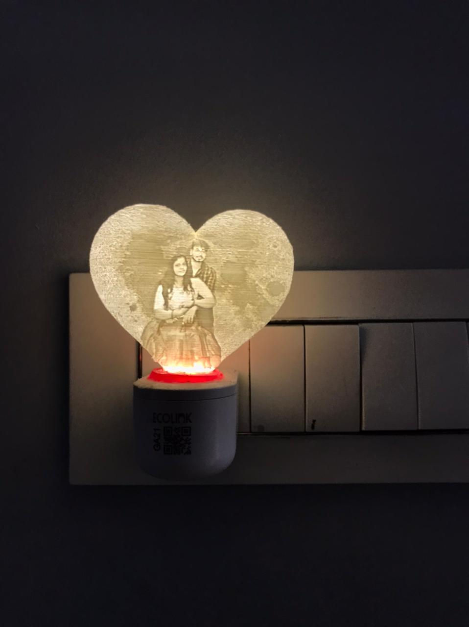 Customized Heart/Moon Night Lamp